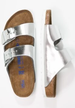 Birkenstock Arizona Nl Sfb Narrow - Mules - Metallic Silver -Birkenstock 2305e0e7b72e4d67938d83e33cc3e86f