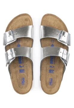 Birkenstock Arizona Nl Sfb Regular - Chaussons - Silver -Birkenstock 2aa969558f7b4b1a8deee9d21371afa0