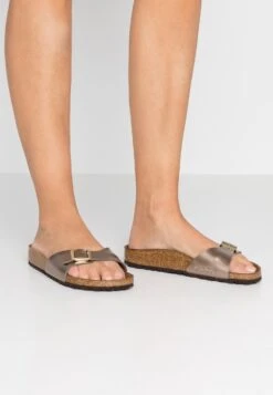 Birkenstock Madrid - Chaussons - Electric Metallic Taupe