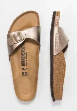 Birkenstock Madrid - Chaussons - Electric Metallic Taupe -Birkenstock 3b26177f26a344b28a97120b188be4af