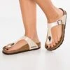 Birkenstock Gizeh Bf Regular - Tongs - Pearl White