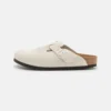 Birkenstock Boston - Chaussons - Antique White