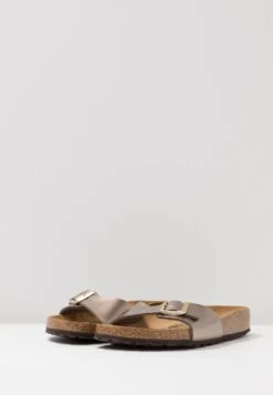 Birkenstock Madrid - Chaussons - Electric Metallic Taupe -Birkenstock 7765f64b418c4b9a984ae8f7ab4f144d