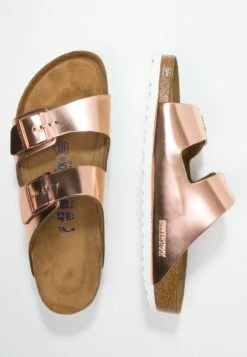 Birkenstock Arizona Nl Sfb Narrow - Mules - Metallic Copper -Birkenstock 7a8a288dfdb143f58fadfe94d716cefe