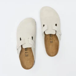 Birkenstock - Boston Corduroy (Antique White) -Birkenstock Birkenstock Boston Corduroy Antique White 6
