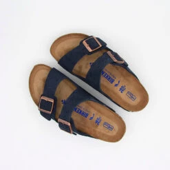 Birkenstock Sandales Arizona SFB Suede Leather Navy Women -Birkenstock Birkenstock Sandales Arizona SFB Suede Leather Navy women 01