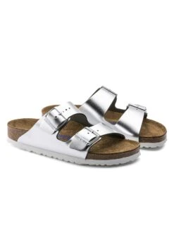 Birkenstock Arizona Nl Sfb Regular - Chaussons - Silver -Birkenstock a9aa7d59805445e3a37a3e2df8ad9efc
