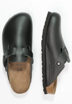Birkenstock Boston Narrow Fit - Chaussons - Schwarz 15 Birkenstock Boston Narrow Fit - Chaussons - Schwarz -Birkenstock c8e0c75682d34fe3a12ece8976613461