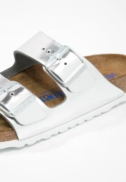 Birkenstock Arizona Nl Sfb Narrow - Mules - Metallic Silver -Birkenstock e0eac0367a1a41ae8af7a46820606c56