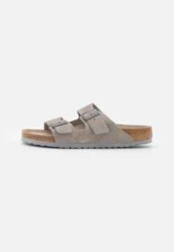 Birkenstock Arizona Soft Footbed Unisex - Chaussons - Stone Coin