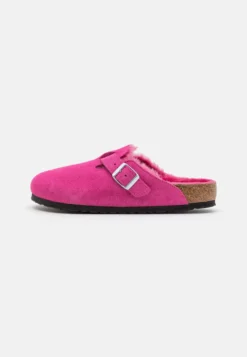 Birkenstock Boston Regular - Chaussons - Fuchsia Tulip
