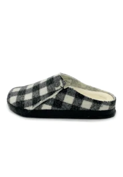 Birkenstock Sabots - Plaid_White