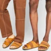 Birkenstock Kyoto Vl/Nu Narrow - Chaussons - Cognac
