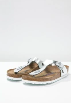 Birkenstock Gizeh Nl Sfb Regular - Tongs - Metallic Silver -Birkenstock f766c5937af941ed96204405a1278483