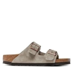 Nouvelles versions -Birkenstock mules sandales de bain birkenstock arizona bs 51463 taupe 1