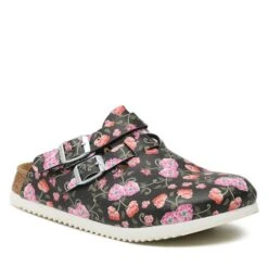 Mules / Sandales De Bain Birkenstock Kay Prof 1016662 Blooming Roses Black
